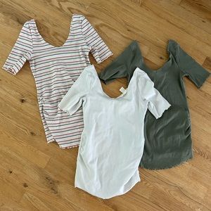 Lot of 3 maternity shirts